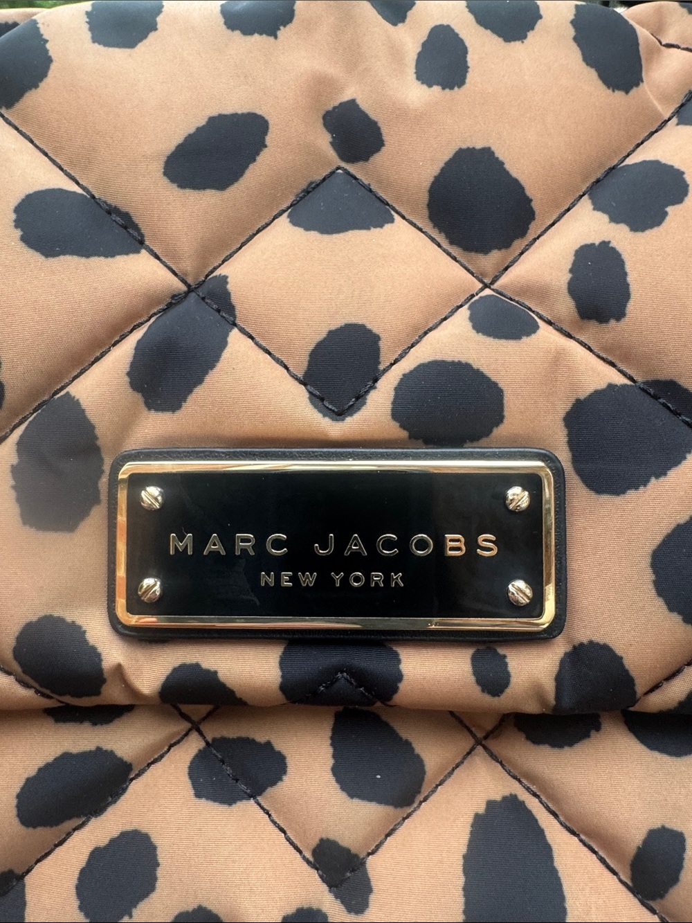 Marc Jacobs Quilted Leopard Crossbody Bag - Tan/Black - Picture 4 of 5